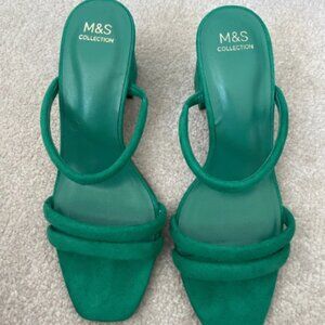 M&S green heels
